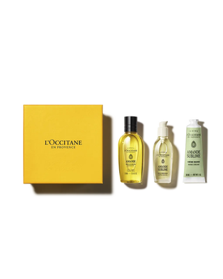 Presente Travel Size Amande Sublime: Banho, Firmeza e Hidrata&ccedil;&atilde;o